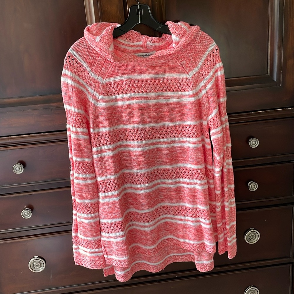 Tommy Bahama Anacapa Marled Linen-Blend Hoodie, size small